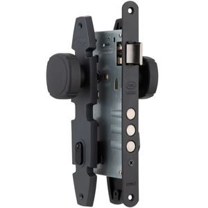 Cerradura De Embutir Oval Oficina Nordica B60 Negro
