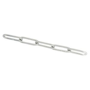 Cadena Eslabón Largo Acero Zincado 3mm 1 m