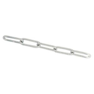 Cadena Eslabón Largo Acero Zincado 4mm 1 m