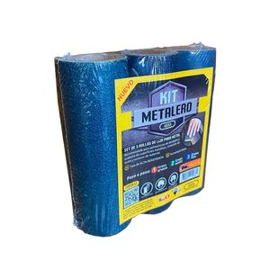 Kit Lija De Rollo Para Metal 3 un
