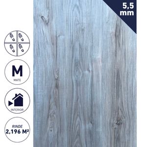 Piso Vinílico SPC 5,5 mm 2,196 m2 Albayalde